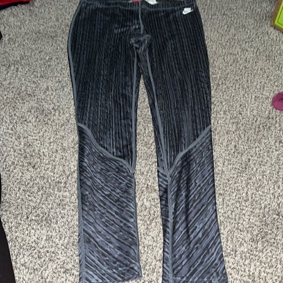 Nike - black Gray Leggings - M - Picture 1 of 5